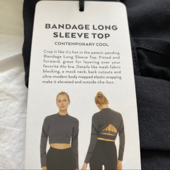 ALO yoga bandage long sleeve top - Picture 6 of 6